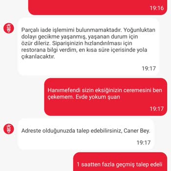 Tıkla Gelsin Eksik Sipariş Telafi Edilmiyor