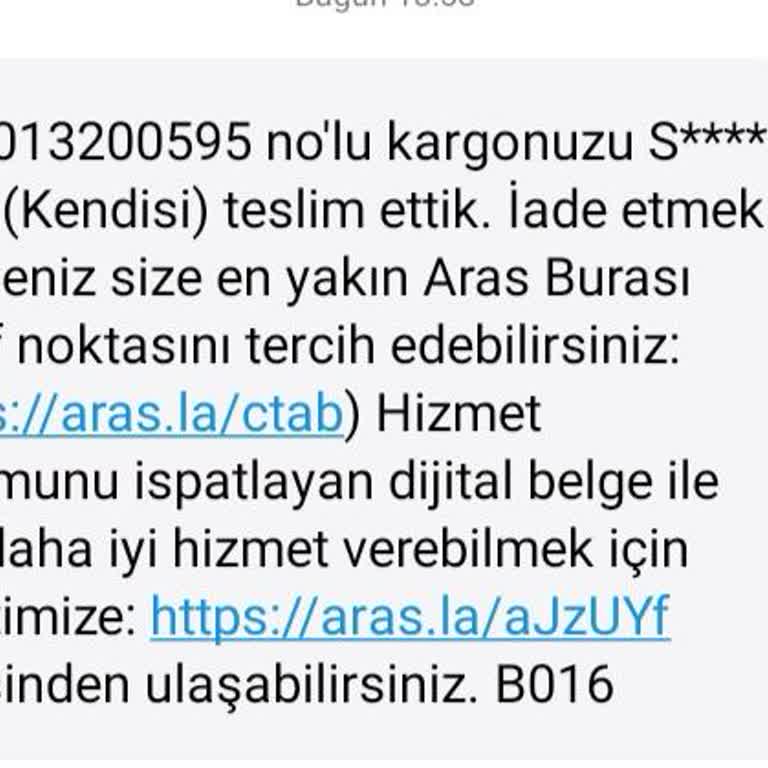 Aras Kargo Teslim Edildi Mesajına Rağmen Elime Ulaşmayan Kargo