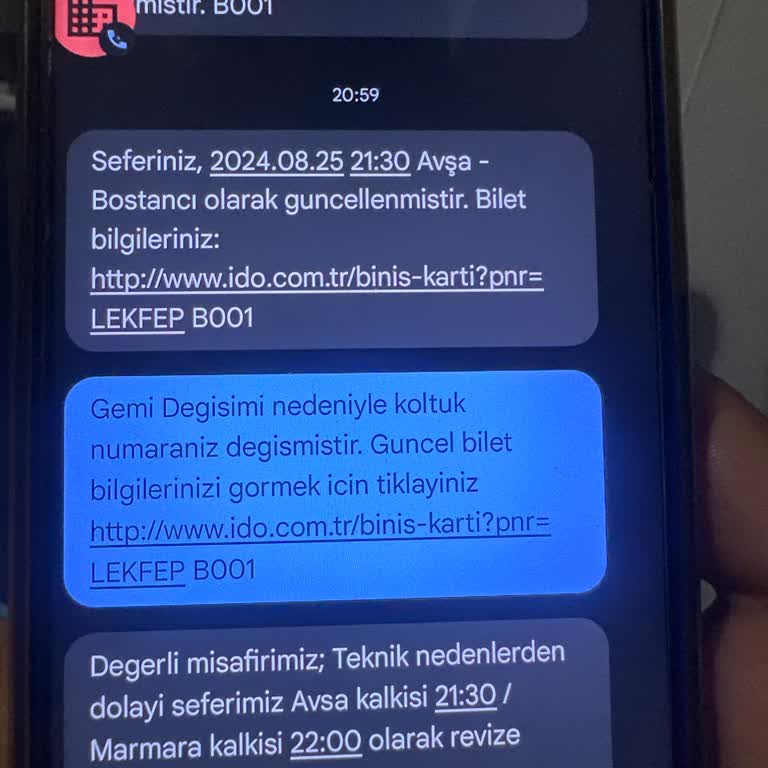 İDO Sefer Saati Mağduriyet
