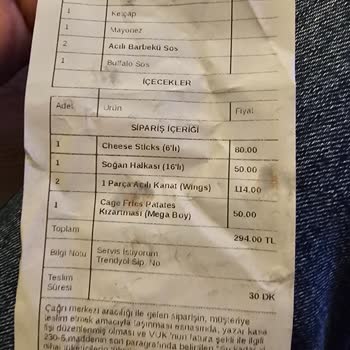 Popeyes Sipariş Eksikliği Ve İletişim İmkansızlığı