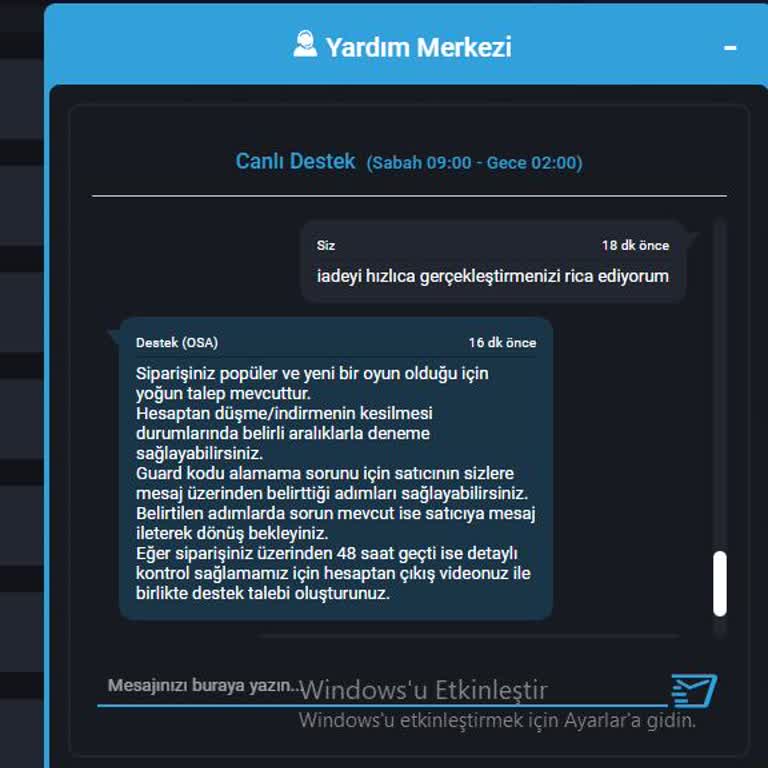 GameSatış İlgisizliği Ve İade Yapmaması