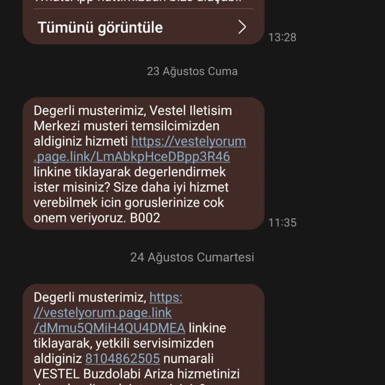 Vestel Yedekparca TEMİNİ&servisin Hizmeti Gerçekleştirmemesi