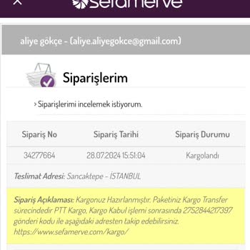 Sefamerve Den Alınan Ürünün Teslim Edilmemesi