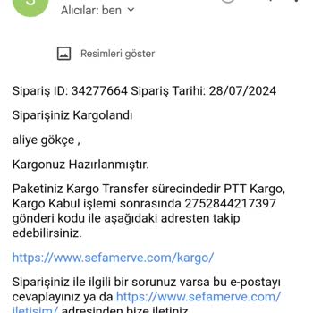 Sefamerve Den Alınan Ürünün Teslim Edilmemesi