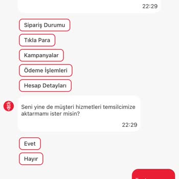 Tıkla Gelsin Popeyes Eksik Ürün Kaynaklı Mağduriyet