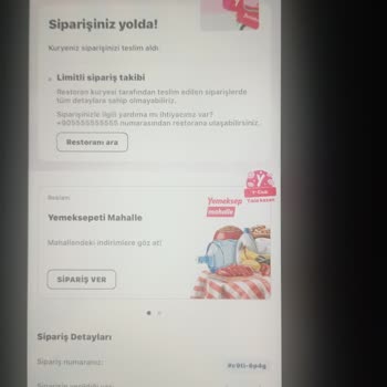 Yemeksepeti Teslim Edilmeyen Ürünü İptal Etmedi