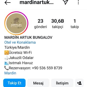 Mardin Artuk Bungalov Mardin Bungalov Instagram Sitesi Şikayeti