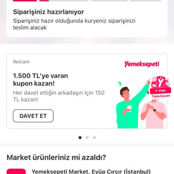 Yemek Sepeti 3 Saat Bekledim