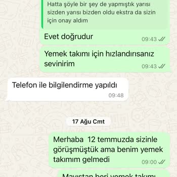 Bernardo Ürün Teslim Etmiyorlar