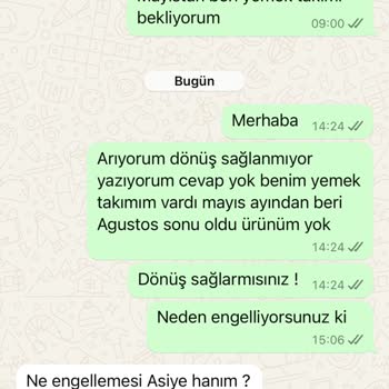 Bernardo Ürün Teslim Etmiyorlar