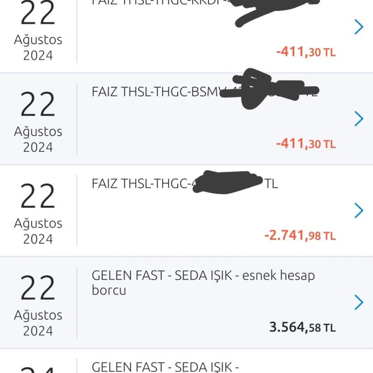 Yapı Kredi Esnek Hesap Harcama Yapmadığım Borç