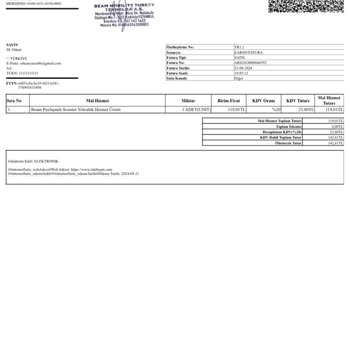 Beam 50₺ Ücret İadesi