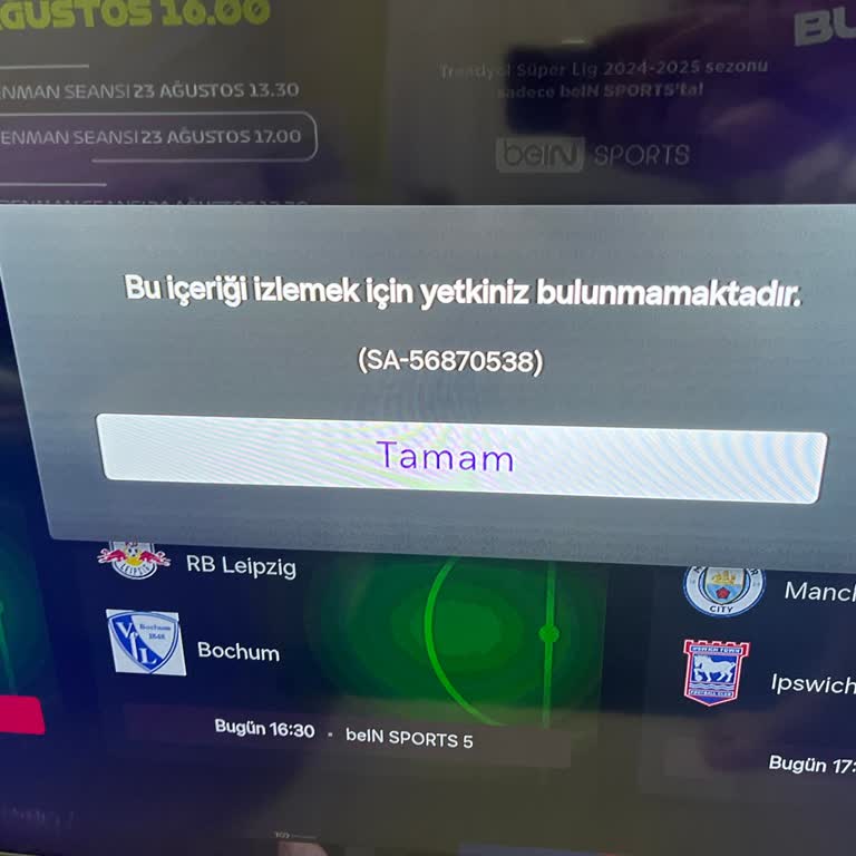 Bein Connect Hatası
