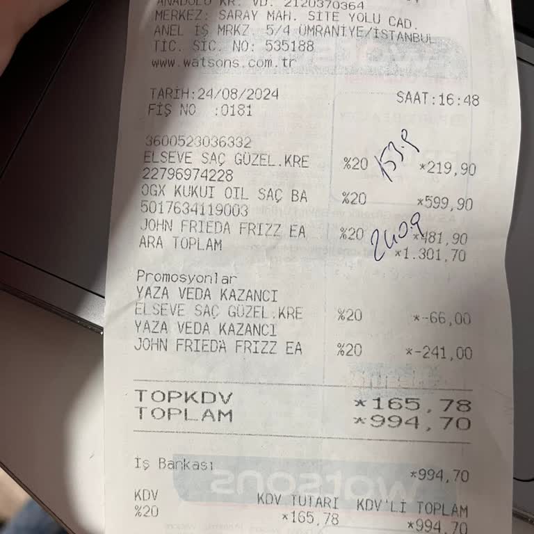 İzmir Optimum Watsons Çalışanının Satışta Olmayan Ürün Satması