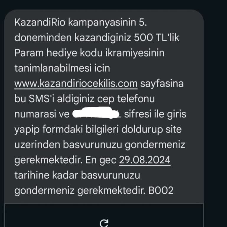 KazandıRio Param Çekilişi Bozukluğu