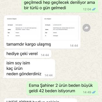 Lizbutik.com Değişim Yapılmaması Ve Firmaya Ulaşamamak