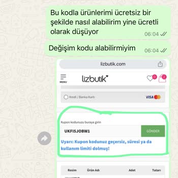 Lizbutik.com Değişim Yapılmaması Ve Firmaya Ulaşamamak