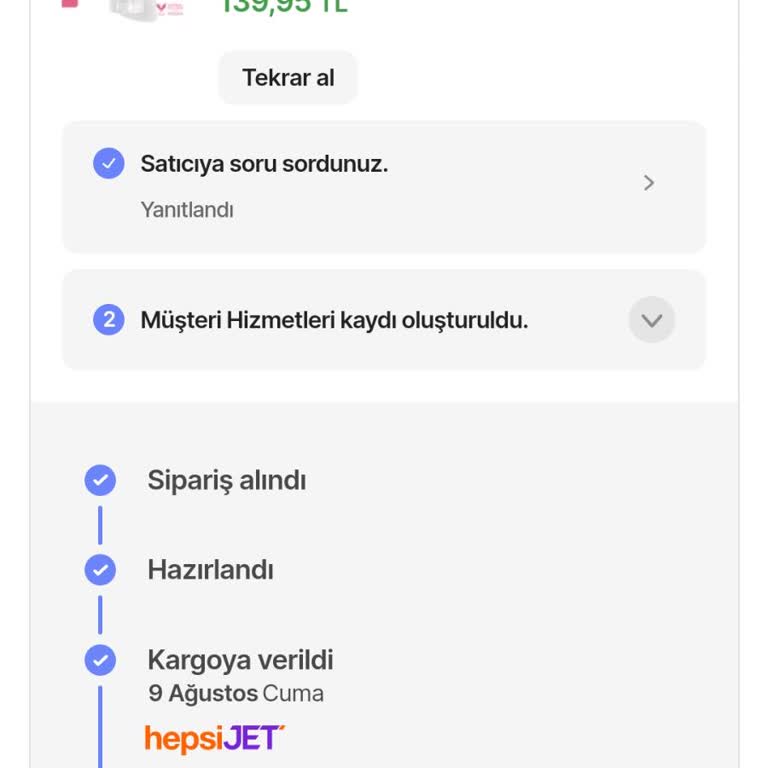 Hepsiburada Cosmed Mağazası Ürün Kayıp