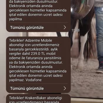 Kraken Baker İzinsiz Abonelik Ve Para İadesi Talebi