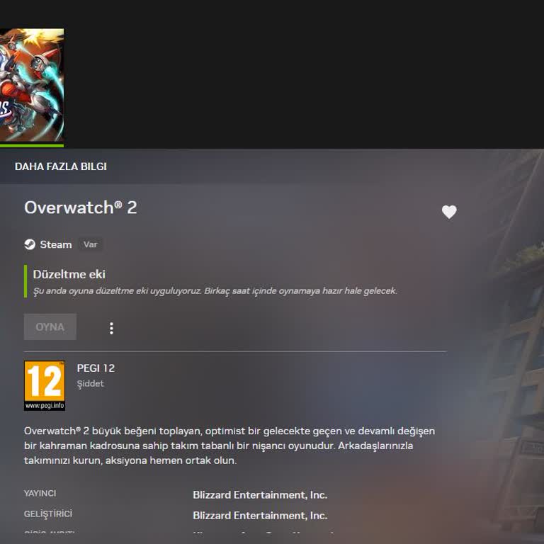 Geforce Now Overwatch 2 Düzeltme Eki Sorunu