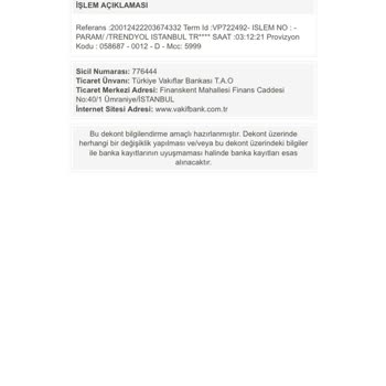 Trendyol İptal Bildirme Sıkıntısı