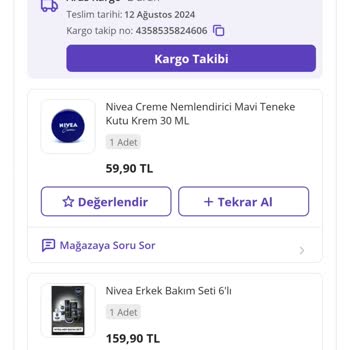 Nivea 6 Lı Erkek Bakım Setini Göndermedi