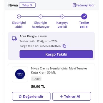Nivea 6 Lı Erkek Bakım Setini Göndermedi