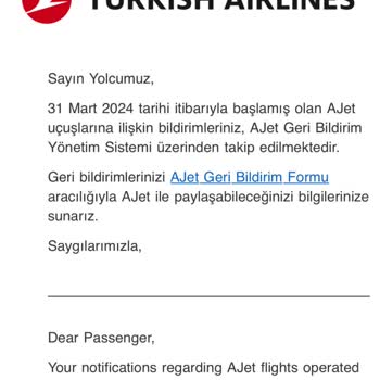 Ajet Ve THY Arasında Kaybolan Koltuk Ücreti İadesi