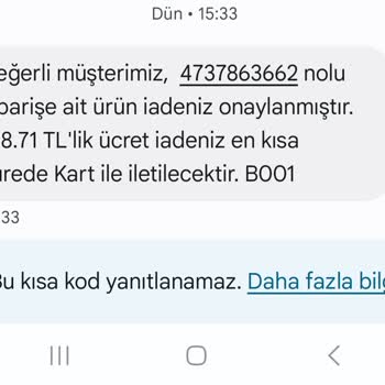 Cepte Şok Uygulamasında Sorunlu Ürün Gönderimi