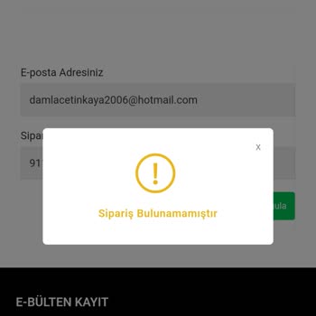Yourlove Sipariş Verdiğim Halde Siparişimin Olmadığını Söylüyorlar