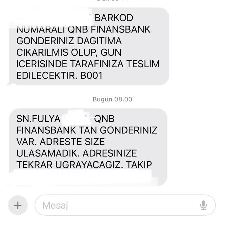 PTT Kargo Gelmedikleri Evde Size Ulaşamadık Diye Mesaj Atmışlar!