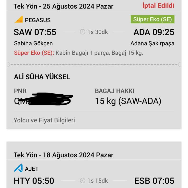 Pegasus Sabiha Gökçen Havalimanı Check-In Sorunu