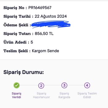 Gratis Kargoya Verme Süresi