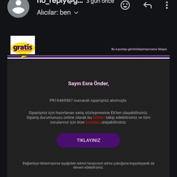 Gratis Kargoya Verme Süresi