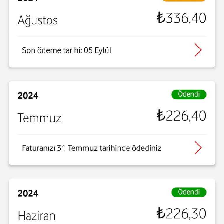 Vodafone Faturasında Hatalı Yüksek Tutar Sorunu