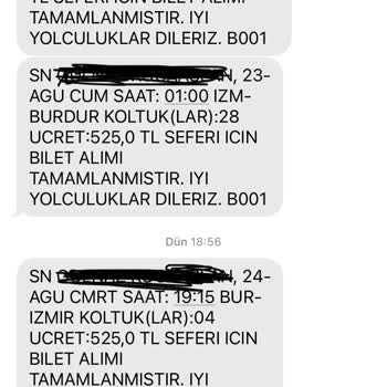 Vodafone Seyahat Yanımda Bilet Fiyatı Değişikliği