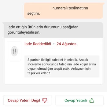 Trendyol Önce İade Vaadi Verip Sonra İptal Ediyor!