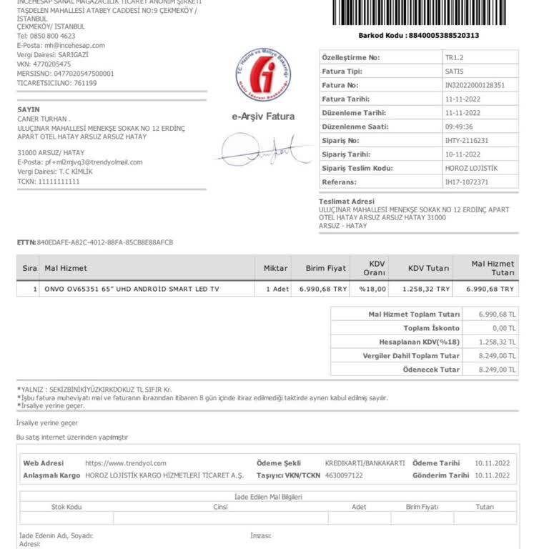 Onvo TV Arızası Ve Servis Sorunları