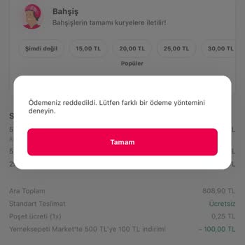 “Yemek Sepeti Online Ödeme Sorunu Ve Kupon Kullanamama”