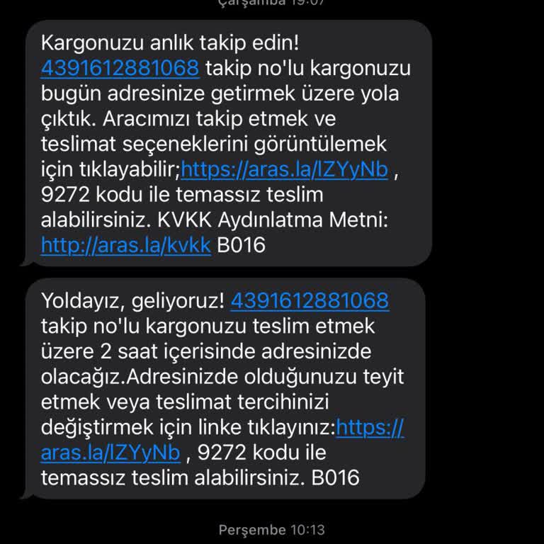 Aras Kargo Canı İstemediği İçin Kargomu Teslim Etmedi