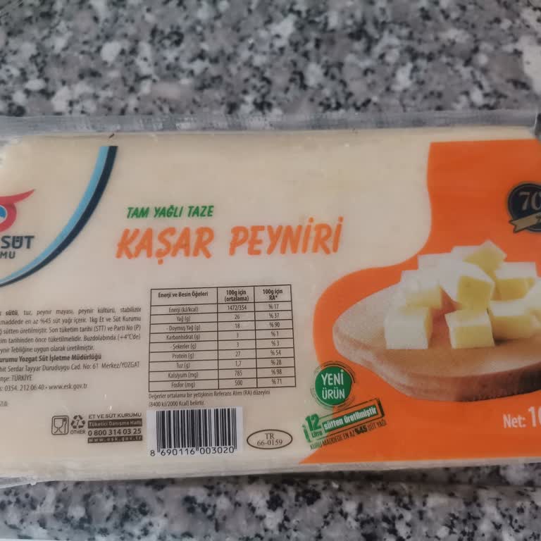 Et ve Süt Kurumu Aldığım Kaşar Peynirinin Kalitesi Beklentimi Karşılamadı
