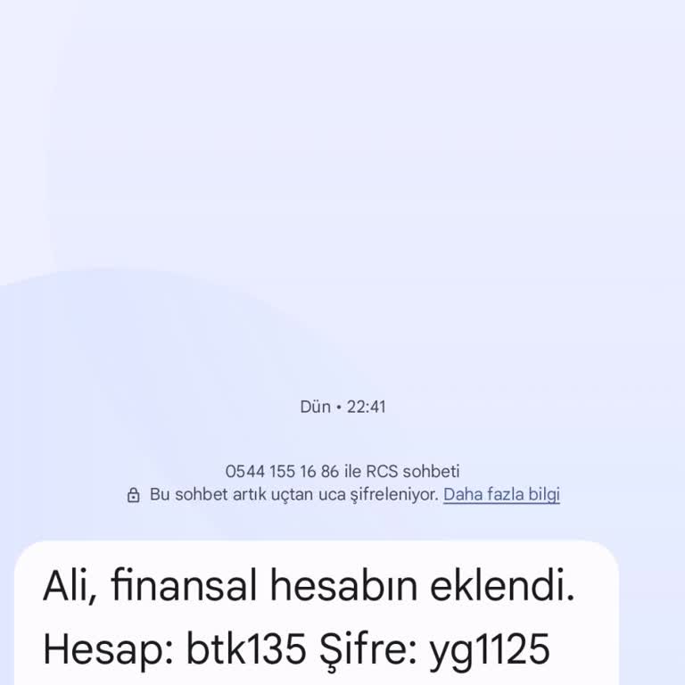 BTK (Bilgi Teknolojileri ve İletişim Kurumu) Bilinmeyen Numaradan Gelen Şüpheli Mesaj