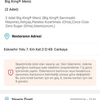 Tıkla Gelsin Para İadesi Yapılmıyor.