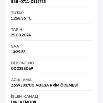 AgeSA Hayat ve Emeklilik Hayat Sigortası Ücreti İadesi Talebi