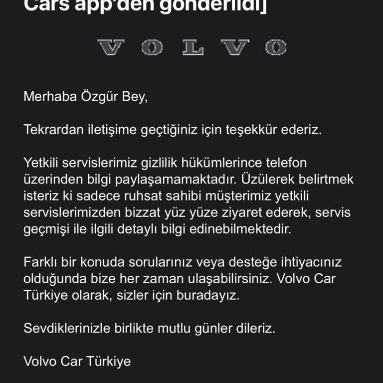 Volvo Servis Geçmişi Ve Uygulaması