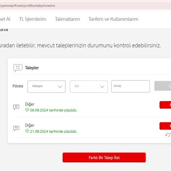Vodafone Kolay Paket Yüklemesi Yapılmadı ve Müşteri Hizmetleri Sorunu Çözmüyor