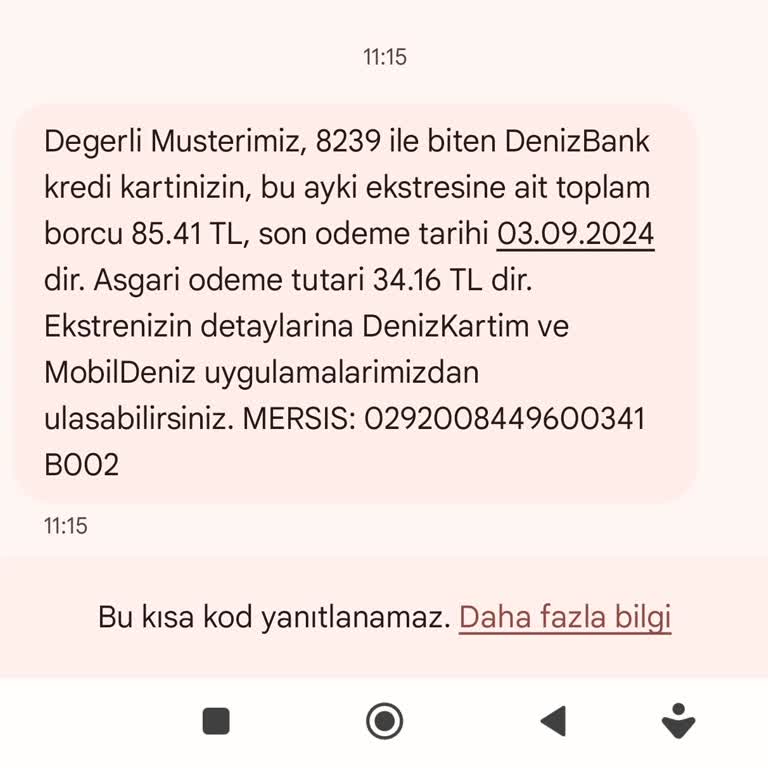 Denizbank Kart İptali Ama Hâlâ Borç Görünüyor