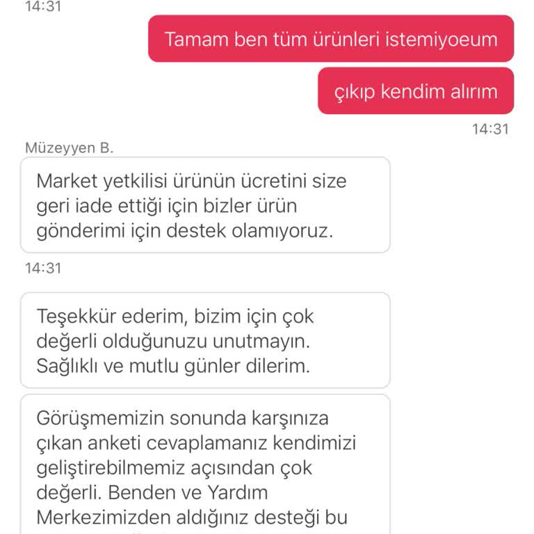 Yemeksepeti'nde Eksik Ürün Ve İade Sorunu