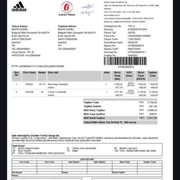 Adidas Deformasyon Olan Ürünün Değişim Yerine İade Almaları