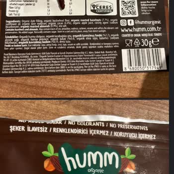 Humm Organic Cacao Cake Bites Ürününden Kabuk Çıktı